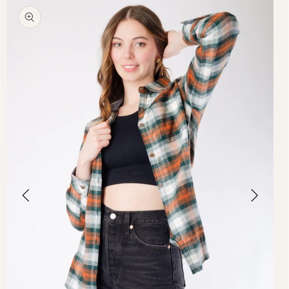 NWT DICKIES WOMENS LONG SLEEVE FLANNEL SHIRT. 100% SOFT AND COMFORTABLE COTTON - Picture 9 of 11